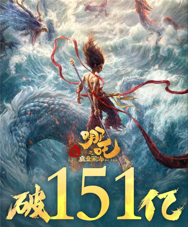 2025年清明節(jié)單日票房過1億：《哪吒2》仍高居第三 破155億
