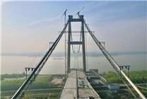 直徑約1米！武漢雙柳長江大橋主纜架設(shè)完成