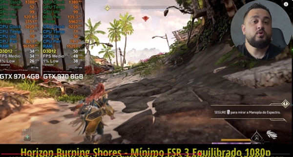 11年前的GTX 970升到8GB顯存游戲?qū)崪y(cè)：比原版快了40%！