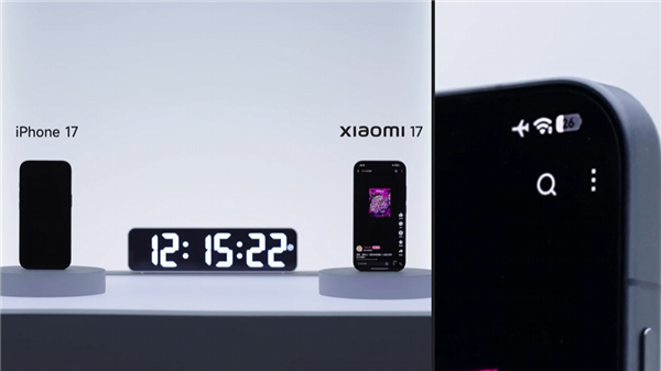 小米17續(xù)航實(shí)測(cè)對(duì)比：iPhone 17+充電寶耗關(guān)機(jī) 小米17還剩26%